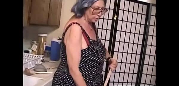  Gray-haired grandmother is seriously fucking old